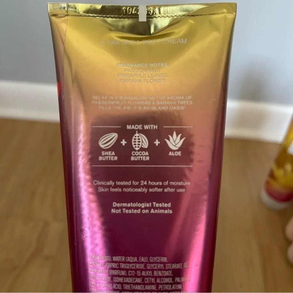 Bath & Body Works Bahamas Passionfruit Banana Flower Ultra Shea Body Cream 8oz
